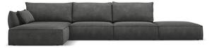 Сив ъглов диван (ляв ъгъл) Vanda - Mazzini Sofas