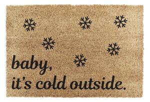 Изтривалка с коледен мотив от кокосови влакна 40x60 cm Baby It's Cold Outside – Artsy Doormats