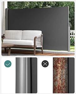 Странична тента, Songmics, Сива, 180x400 см