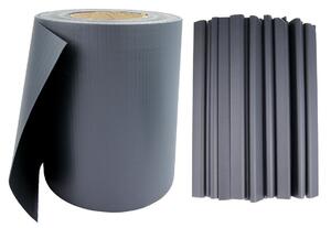 Засенчващо фолио за огради 19cm x 35m Антрацит 450g/m2 + щипки
