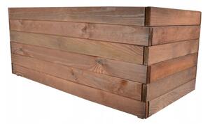 Дървена саксия Кафява 80x38x33см