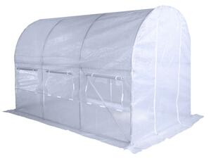 Оранжерия за градина БЯЛА 2x3м с UV защита PREMIUM