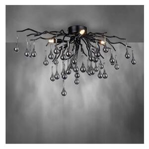 Paul Neuhaus 8090-18 - Прикрепен полилей ICICLE 4xG9/40W/230V 30x60 cm черен