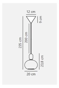 Nordlux - Пендел NOTTI 1xE27/40W/230V сив