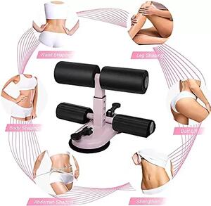 Coregrip™ двойна вакуумна чаша за помощ при коремни преси с въже, Черно