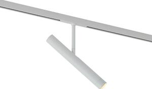 Модерен бял прожектор за 1-фазна релсова система - Slimline Avery