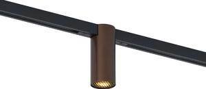 Модерен прожектор тъмен бронз за релсова система 1-фазен GU10 35mm - Slimline Nubee Honey