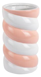 Бяла/розова керамична ваза (височина 23 cm) Marshmallow – PT LIVING