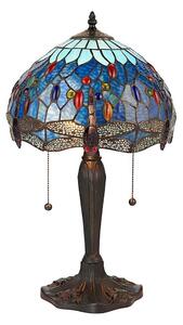 Endon 64090 - Настолна лампа Tiffany DRAGONFLY 2xE27/60W/230V, Ø 30 см