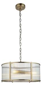 Endon 106282 - Полилей на верига RIDGETON 3xE14/6W/230V месинг
