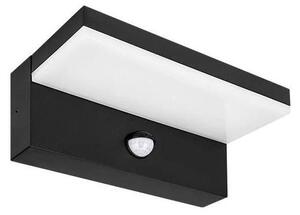 Външно стенно LED осветително тяло със сензор LED/9W/230V 4000K IP44 черно