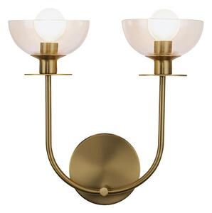 Alora Mood ALM-SYLVIA-2WB-BG-CL - Настенно осветително тяло SYLVIA 2xE14/40W/230V златисто