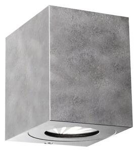 Nordlux - LED външно стенно осветително тяло CANTO 2xLED/6W/230V IP44 сребристо