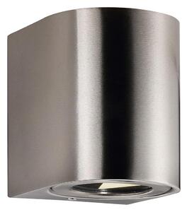 Nordlux - LED външен стенен осветител CANTO 2xLED/6W/230V IP44 неръждаема стомана