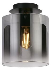 Searchlight 88911-1BK - Таванно осветително тяло SWEDEN 1xE27/60W/230V Ø22 см черен/димчат