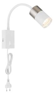 Globo 57851W - Спот аплик BRISBON 1xGU10/25W/230V бял/хром