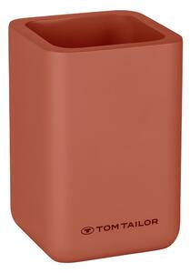 Оранжева чаша за четки за зъби от полиресин Tom Tailor T-Rounded – Wenko