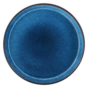Черна/синя глинена чиния ø 27 cm Gastro Dark Blue/Black – Bitz