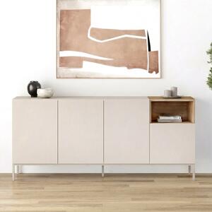 Конзола Cailin TopMebel от меламин в цвят пясъчник - сепет дъб 180x41.8x80cm