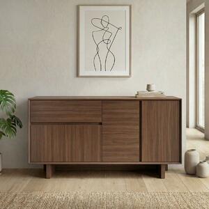 Конзола Capri TopMebel от меламин в цвят орех милано 146x45x76.5см