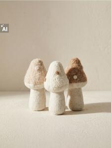 Sinsay - Стоящи декорации от филц във формата на гъби 3 pack - многоцветен
