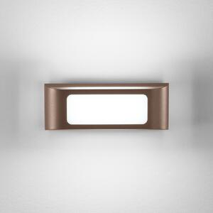 INTEC LED лампа за външна стена DESERT, бронзов цвят, ширина 25 cm, метал, Бронзов / античен месинг, Алуминий, Модерен