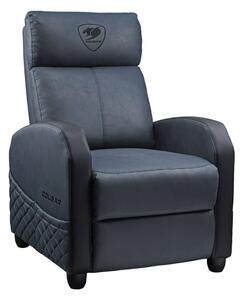 Геймърско кресло Cougar Gaming Ranger Elite Navy Blue, до 135kg, дишаща материя, черно-син