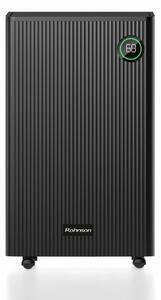 Обезвлажнител Rohnson R-92016, 200 W, 5,5 l резервоар, помещения с площ до 100 м², идеален за сушене на дрехи, ниско ниво на шум, черен