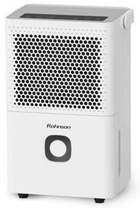 Обезвлажнител Rohnson R-91110, 145W, 2 l резервоар, подходящ за помещения до 45 кв.м, 2 скорости, турбо система, бял