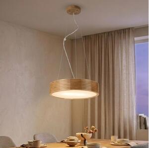 Brilagi - LED полилей на кабел CARVALHO MODERN 2xE27/60W/230V дъб, диам. 37,5 см