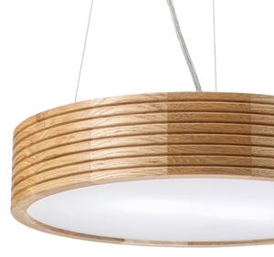 Brilagi - LED полилей на кабел CARVALHO MODERN 2xE27/60W/230V дъб, диам. 37,5 см