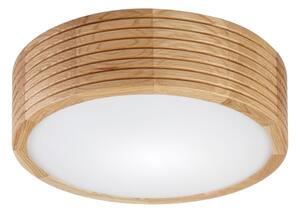 Brilagi - LED таванен плафон CARVALHO MODERN 1xE27/60W/230V диаметър 27,5 см дъб