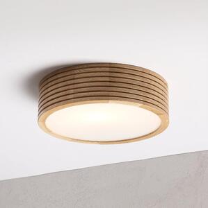 Brilagi - LED таванен плафон CARVALHO MODERN 1xE27/60W/230V диаметър 27,5 см дъб