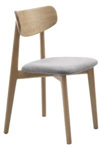 Трапезен стол в светлосив и естествен цвят Elim – Unique Furniture