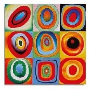 Репродукция на стена върху платно Кандински , 45 x 45 cm - Wallity