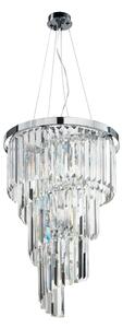 Ondaluce - Кристален полилей на кабел ALEXANDER 7xE14/10W/230V лъскав хром