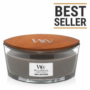 Ароматна свещ WoodWick Sand & Driftwood Ellipse 453 г