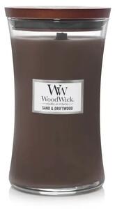 WoodWick Sand & Driftwood ароматна свещ с дървен фитил