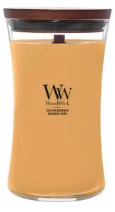 WoodWick Golden Bourbon ароматна свещ с дървен фитил