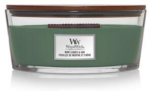 WoodWick Mint Leaves & Oak ароматна свещ с дървен фитил