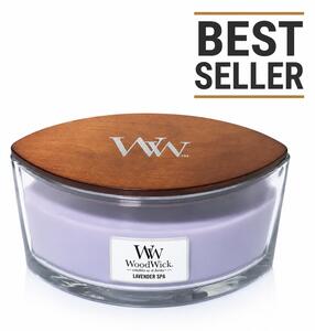 WoodWick Lavender Spa ароматна свещ с дървен фитил