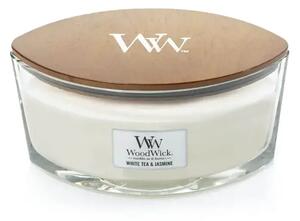 WoodWick White Tea & Jasmine ароматна свещ с дървен фитил