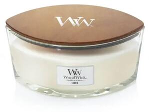 WoodWick Linen ароматна свещ с дървен фитил