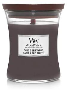 Ароматна свещ WoodWick Sand & Driftwood Medium 275 г