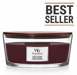 WoodWick Black Cherry ароматна свещ с дървен фитил