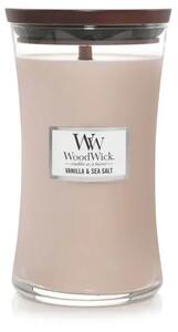 Ароматна свещ WoodWick Vanilla and Sea Salt Large 610 г