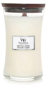 Ароматна свещ WoodWick White Tea and Jasmine Large 610 г