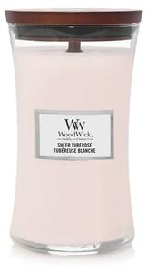 Ароматна свещ WoodWick Sheer Tuberose Large 610 г