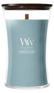 WoodWick Cedarwood & Ocean Moss Large Jar Ароматна Свещ