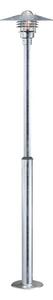 Nordlux - Външна лампа VEJERS 1xE27/60W/230V IP54 сребриста 130 см